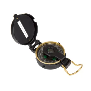 Metal Lensatic Compass Black