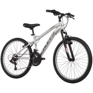 Alpine Mountain Bike - 24” Wheels - 21 Speeds - Silver