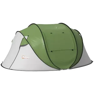 Outsunny Pop Up Tent with Porch and Carry Bag, 3000mm Waterproof, for 2-3 People, (Poles Included)